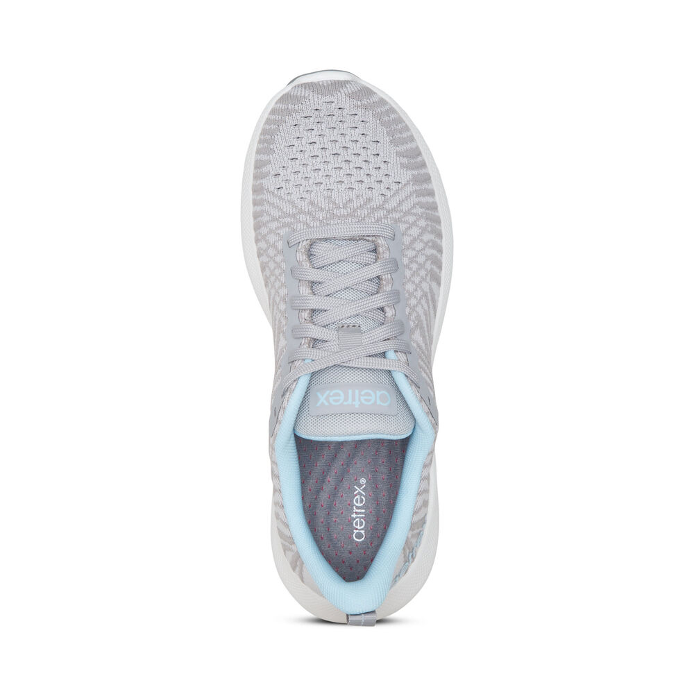 Aetrex Women's Emery Arch Support Sneakers - Grey | USA TURZMPK